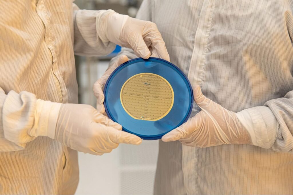 InP HEMT semiconductor wafer used in manufacturing cryogenic RF amplifiers